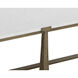 Cowell 64 X 38 inch White / Antique Brass Coffee Table